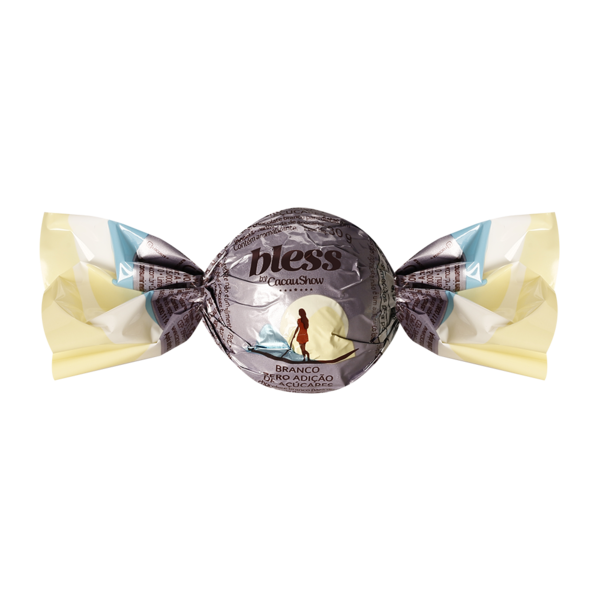 Trufa Bless Zero Adi&ccedil;&atilde;o de A&ccedil;&uacute;car Branco 30g