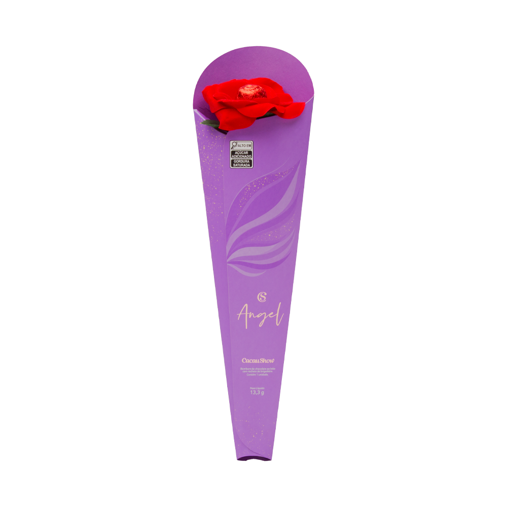 Bot&atilde;o de Rosa Angel Chocolate ao Leite 13,3g, , large. image number 0