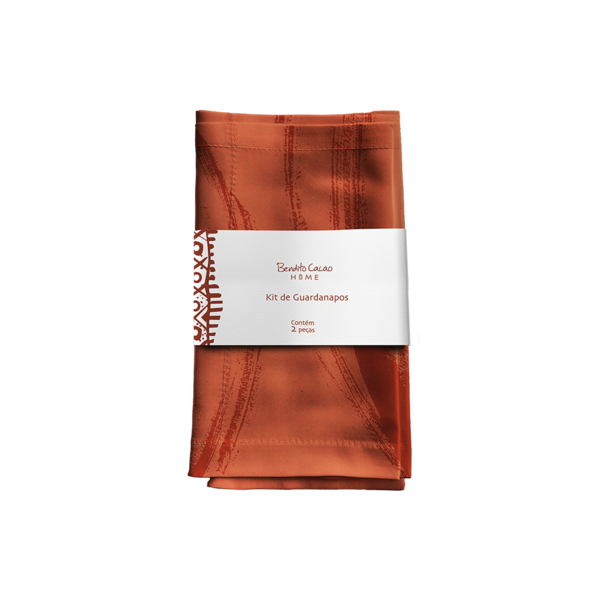 Kit 2 Guardanapos Terracota Bendito Cacao