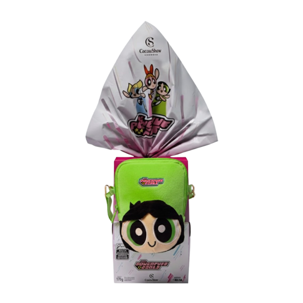 Ovo de P&aacute;scoa ao Leite Meninas Superpoderosas Bolsa Docinho 170g