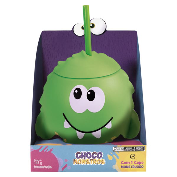 Copo Chocomonstros Ludovico 820ml