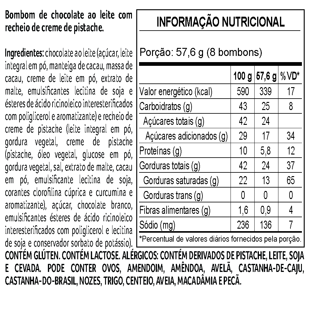 Caixa de Bombons LaNut Mini Show Pistache 108g, , large. image number 2