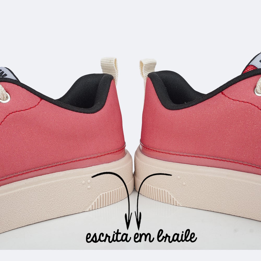 T&ecirc;nis Pampili Chocomonstros Tween Vermelho, , large. image number 7