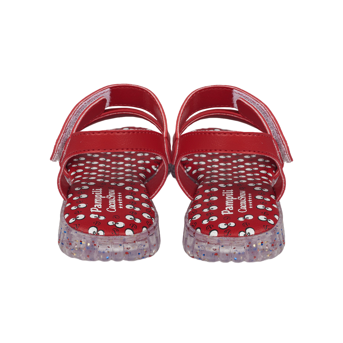 Sand&aacute;lia Infantil Pampili Chocomonstros Vermelha, , large. image number 6