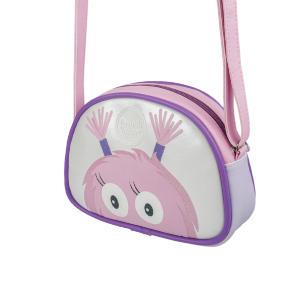 Bolsa Pampili Chocomonstros Claudete Roxa e Rosa