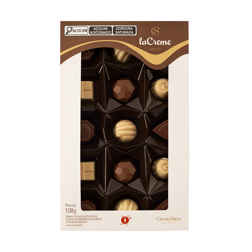 Caixa de Bombons Mini Show laCreme Sortido 108g, , large. image number 0