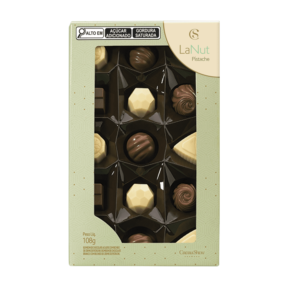 Caixa de Bombons LaNut Mini Show Pistache 108g, , large. image number 0