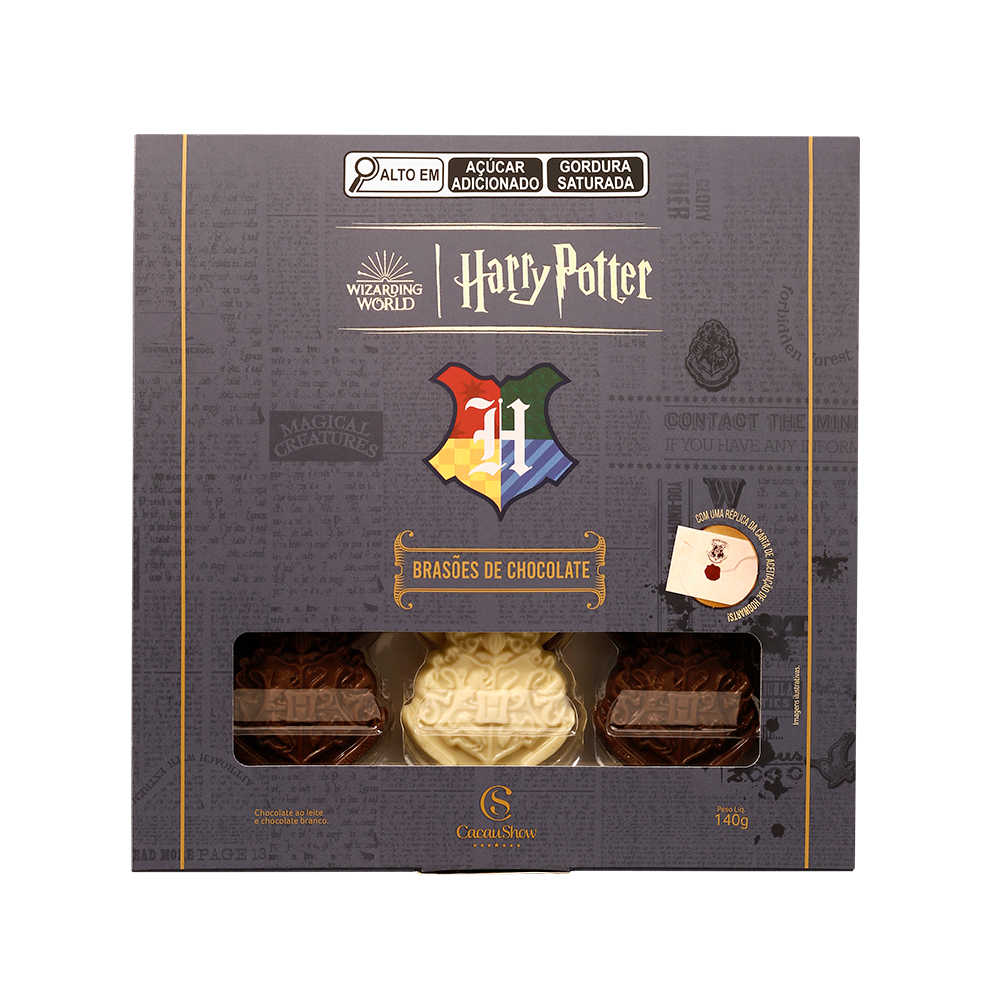 Caixa Bras&atilde;o Harry Potter 140g, , large. image number 0