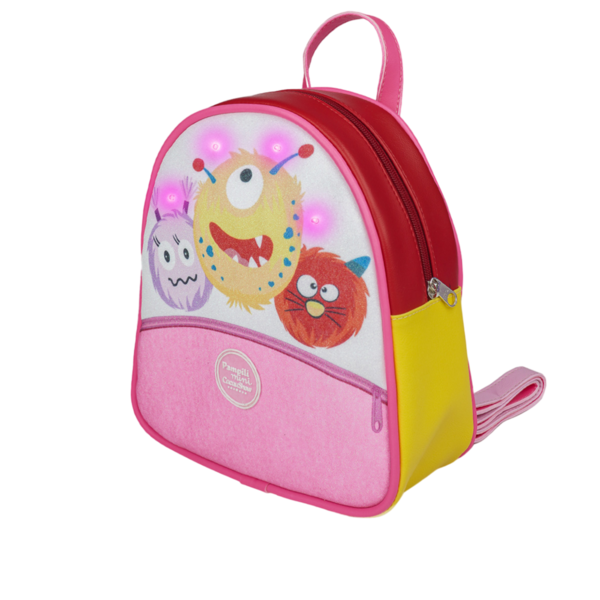 Mochila Pampili de Led Chocomonstros Colorida