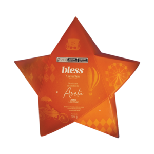 Estrela com Bombons ao Leite Bless Zero Lactose 106g, , large. image number 0