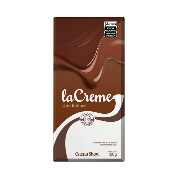 Tablete laCreme de Chocolate ao Leite e Intenso 100g