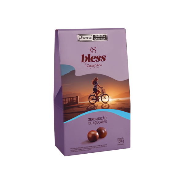 Drageado Bless Zero Adi&ccedil;&atilde;o de A&ccedil;&uacute;car ao Leite 150g