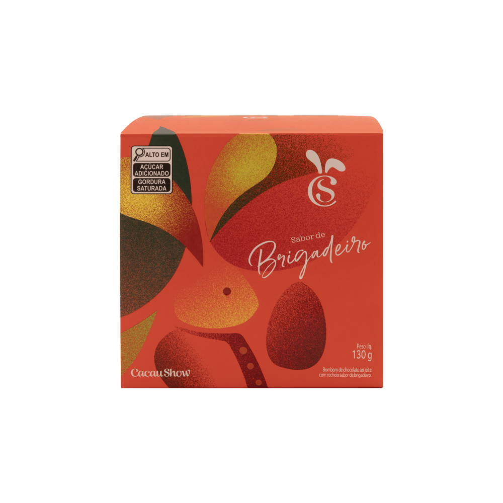 Caixa de Bombons Cubo Cacau Magia Brigadeiro 130g, , large. image number 0