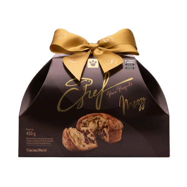 Bolo de P&aacute;scoa do Chef Mezzo ao Leite e Branco 450g