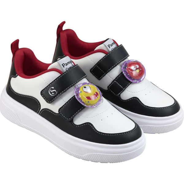 T&ecirc;nis Pampili Chocomonstros Branco e Preto