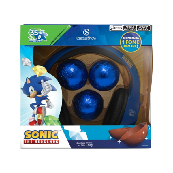 Ovo de P&aacute;scoa ao Leite Sonic 140g
