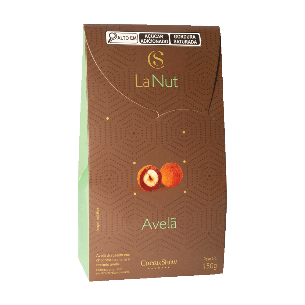 Drageado LaNut ao Leite e Avel&atilde; 150g, , large. image number 0