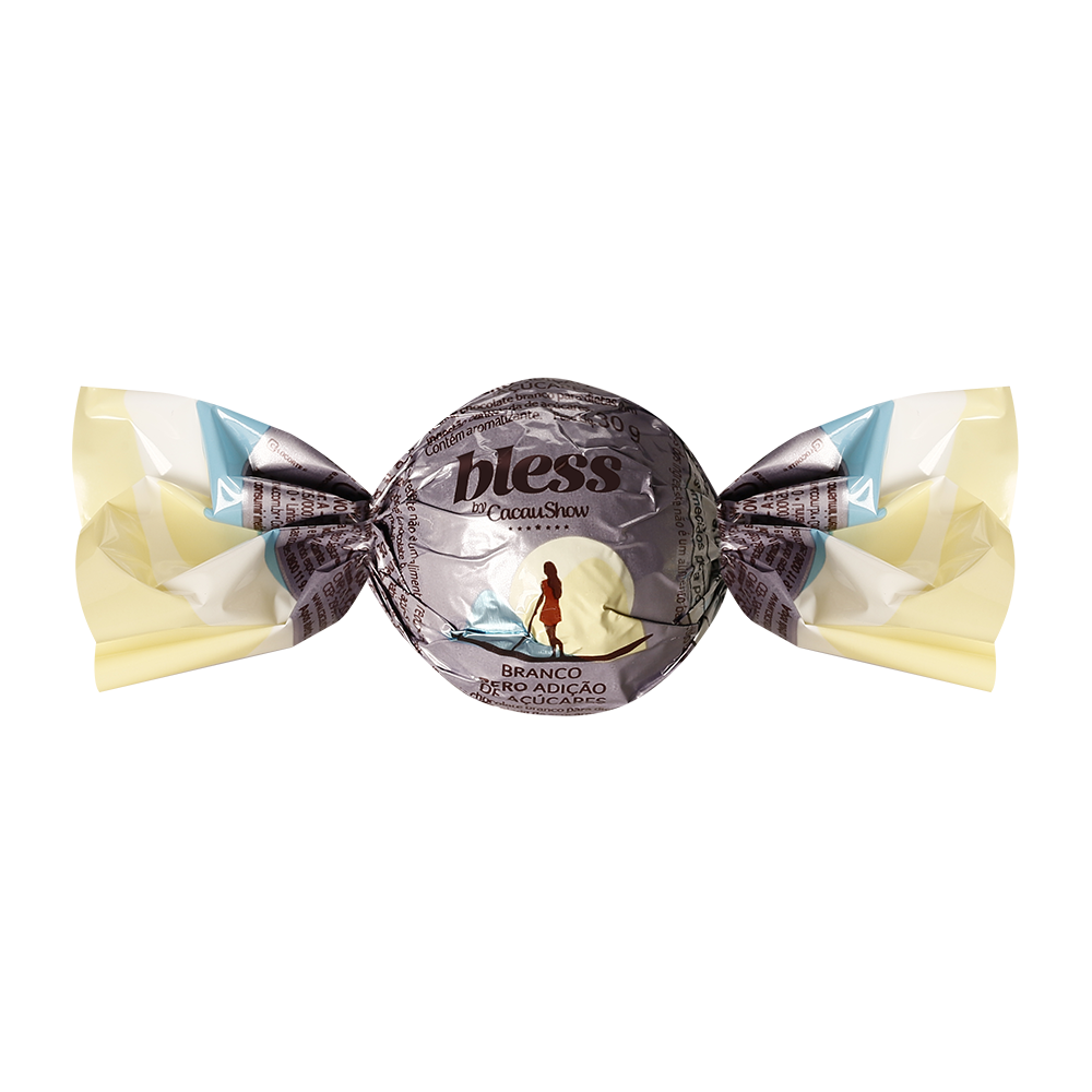 Trufa Bless Zero Adi&ccedil;&atilde;o de A&ccedil;&uacute;car Branco 30g, , large. image number 0