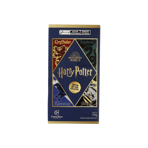 Tablete Harry Potter ao Leite e Branco 54g