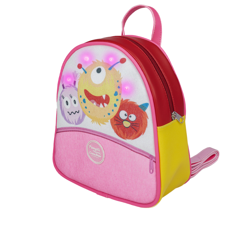 Mochila Pampili de Led Chocomonstros Colorida, , large. image number 0