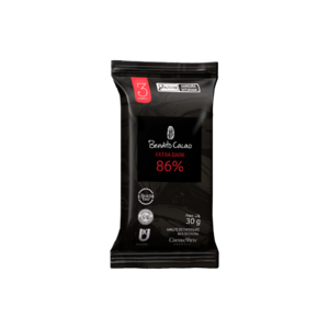 Tablete Bendito Cacao de Chocolate 86% Cacau 30g