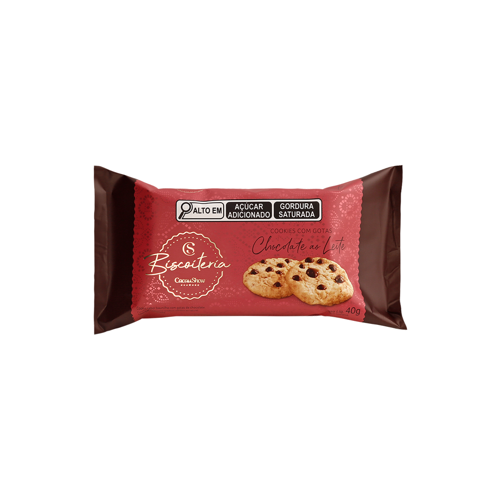 Cookies com Gotas ao Leite 40g
