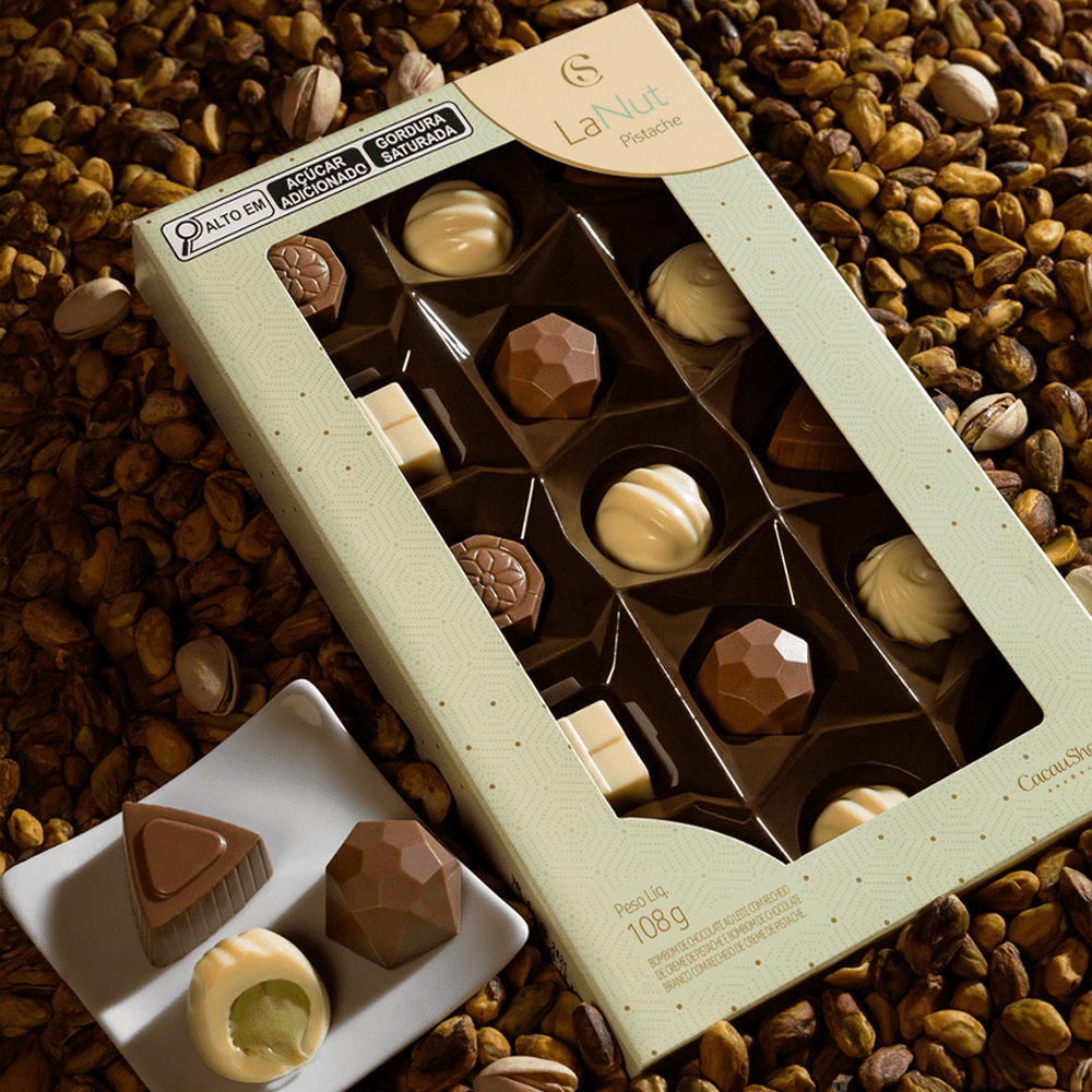 Caixa de Bombons LaNut Mini Show Pistache 108g, , large. image number 1