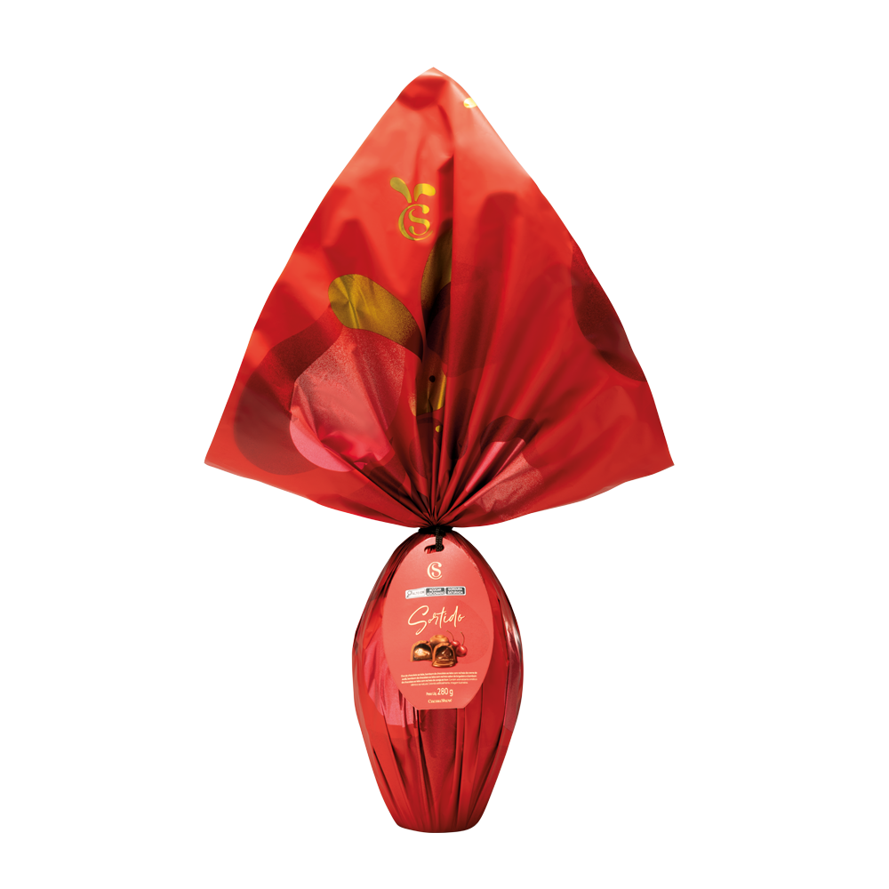 Ovo de P&aacute;scoa Cl&aacute;ssicos ao Leite com Bombons 280g, , large. image number 0