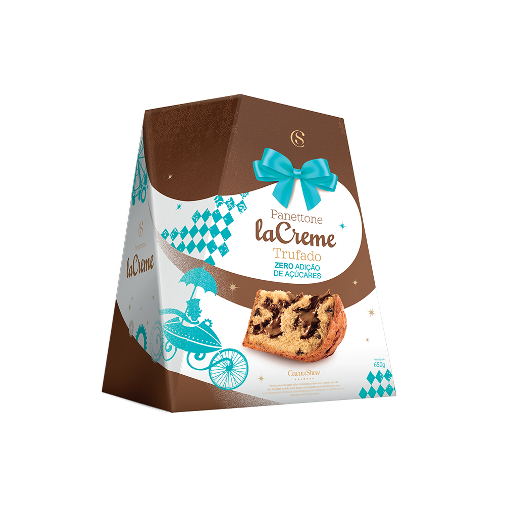 Panetone laCreme Zero Adi&ccedil;&atilde;o de A&ccedil;&uacute;car 650g, , large. image number 1