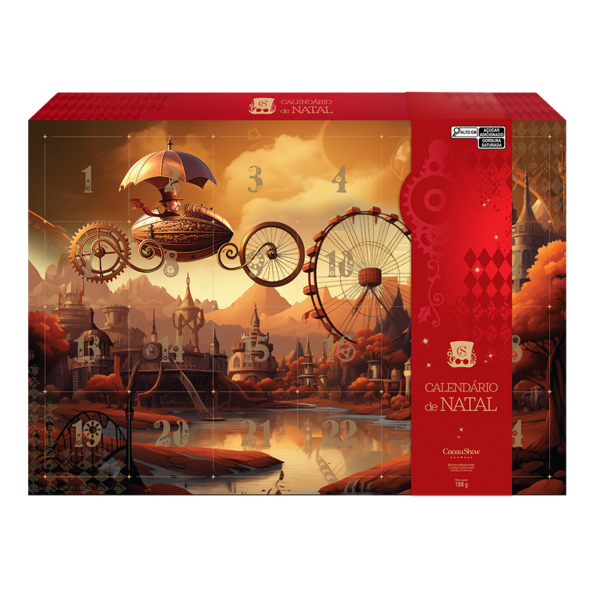 Caixa de Chocolates Calend&aacute;rio Advento 188g