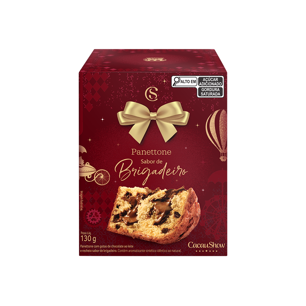 Mini Panetone com Recheio de Brigadeiro 130g, , large. image number 0