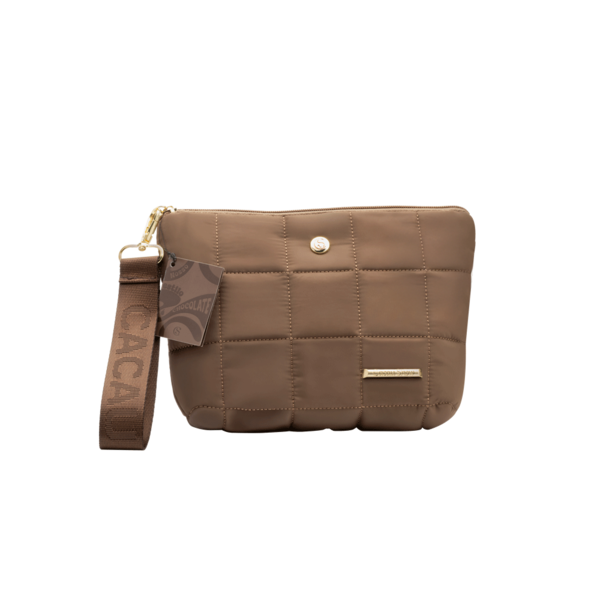 Necessaire Puffer Marrom Cacau Show