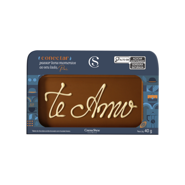 Tablete ao Leite Chocoarte Afeto 40g