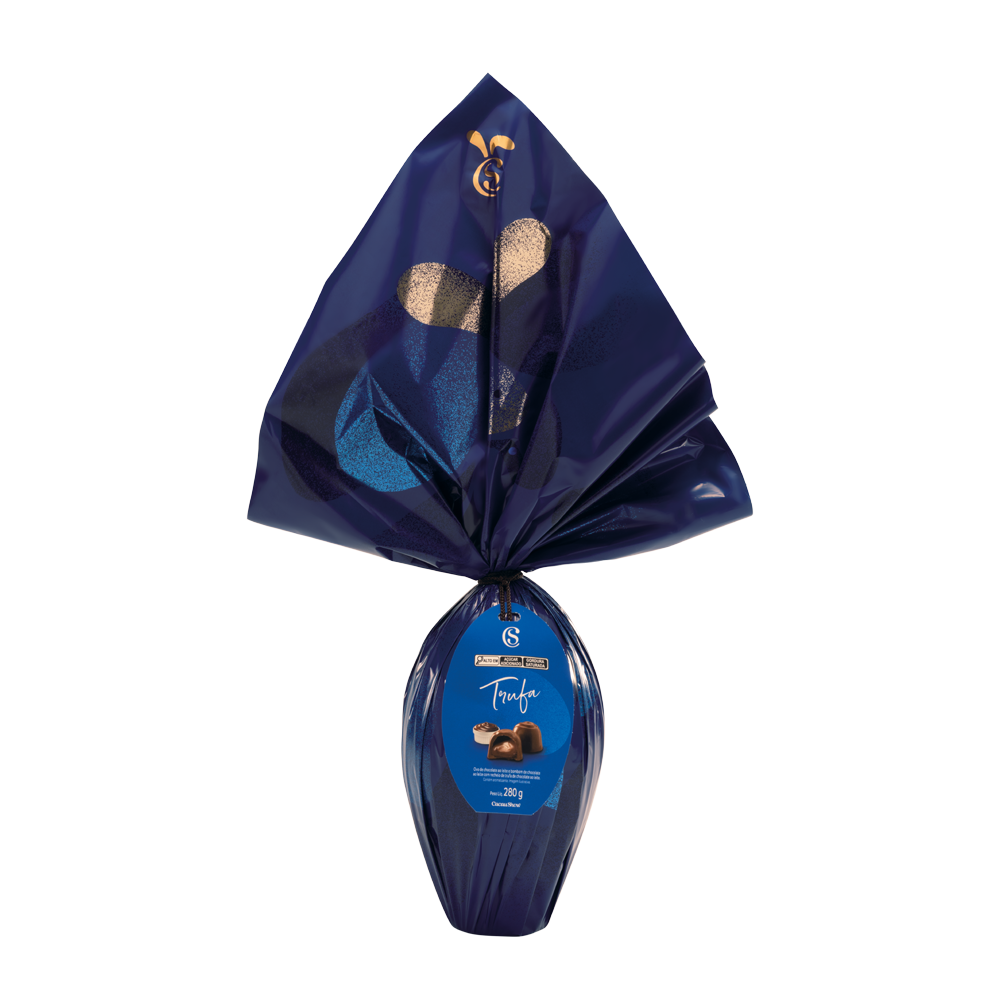 Ovo de P&aacute;scoa Cl&aacute;ssicos ao Leite Trufa 280g, , large. image number 0