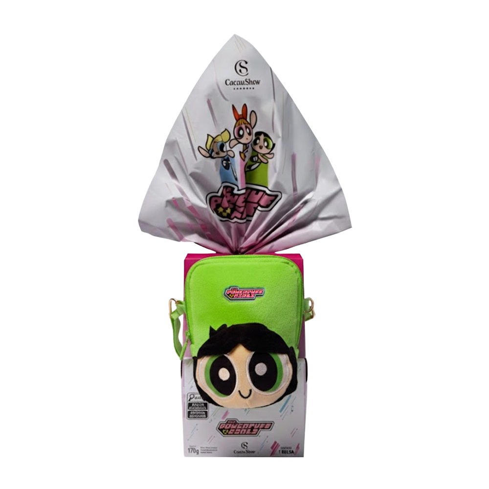 Ovo de P&aacute;scoa ao Leite Meninas Superpoderosas Bolsa Docinho 170g, , large. image number 0