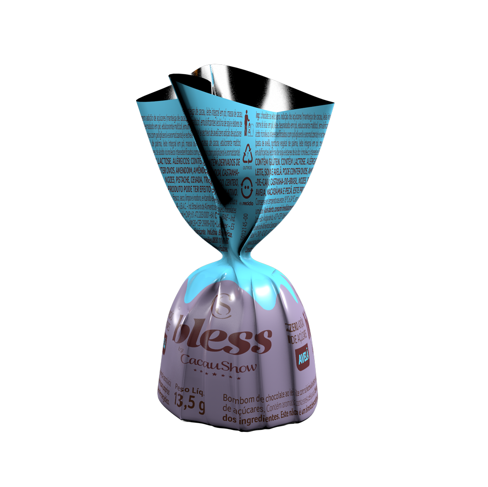 Bombom Bless Zero Adi&ccedil;&atilde;o de A&ccedil;&uacute;car Avel&atilde; 13,5g, , large. image number 0